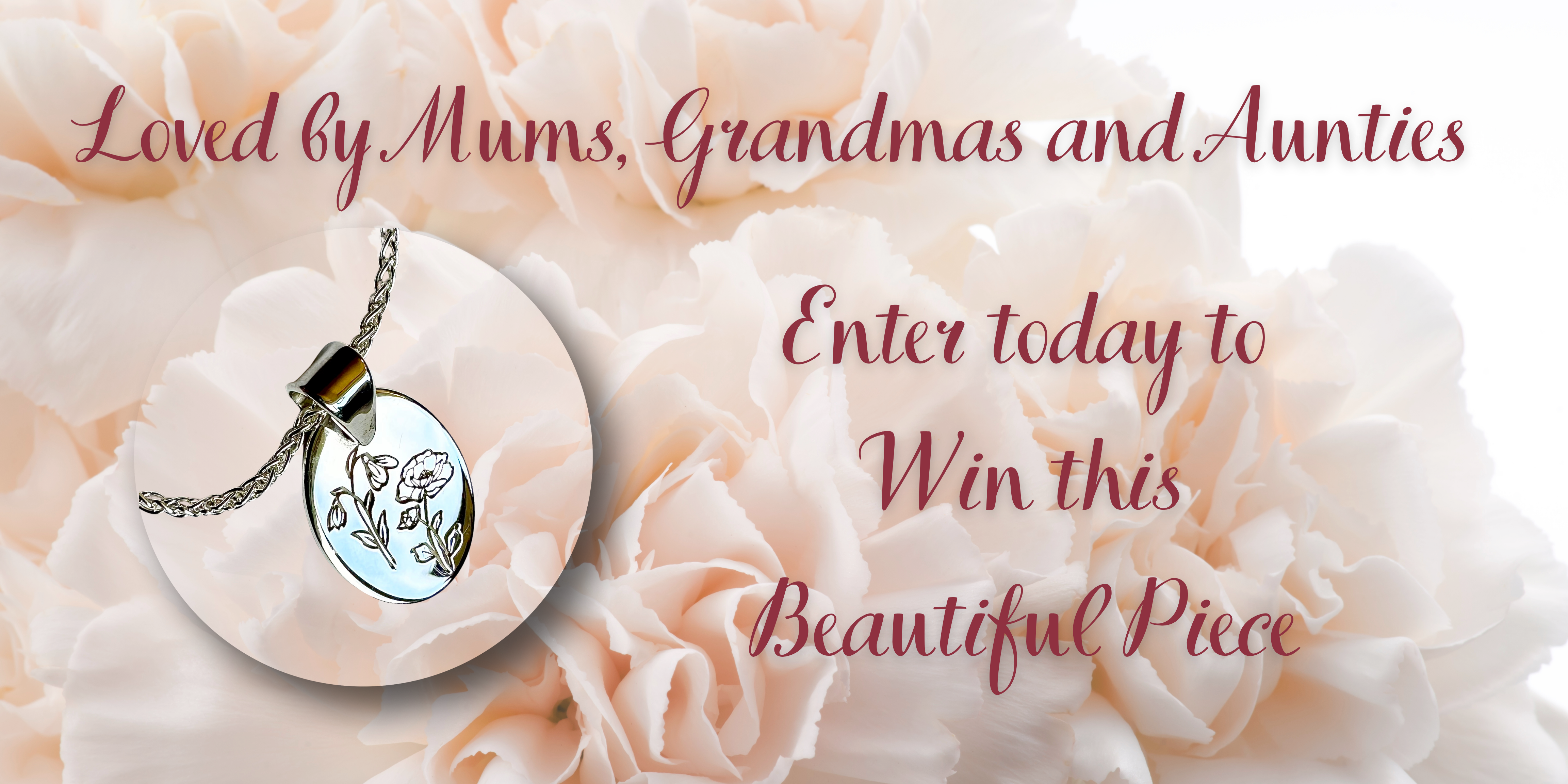 Honour Jewellery Win a Birth Flower pendant for Mother's Day